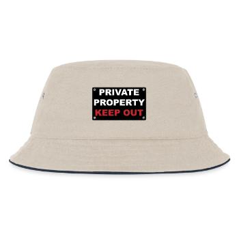 private property - Kinder Bucket Hat - Natur/Navy - Vorne