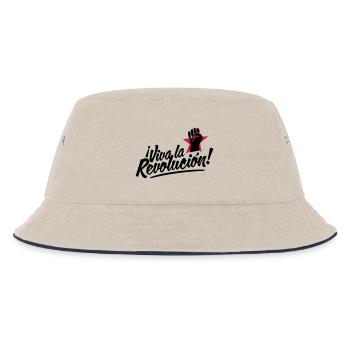 revolution fist - Kinder Bucket Hat - Natur/Navy - Vorne