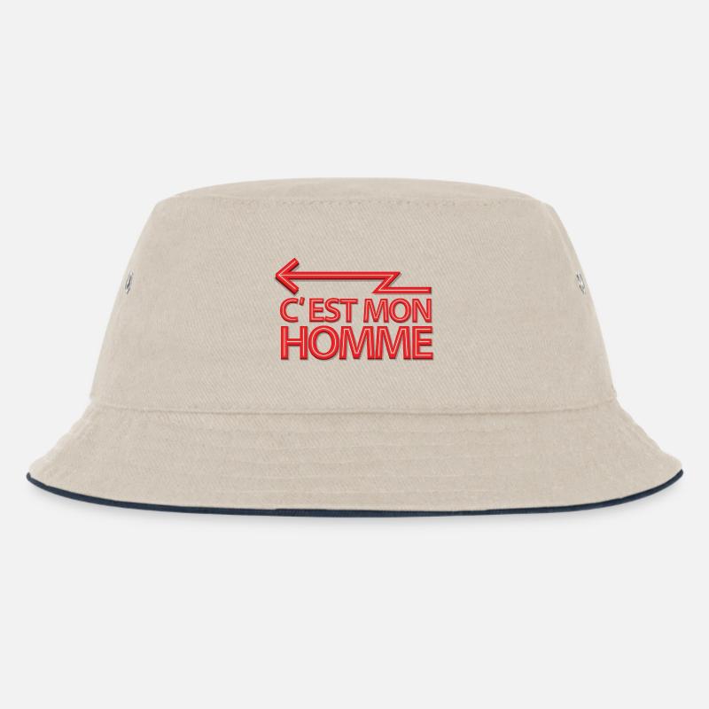 C'est-mon-homme - Bob Enfant - blanc cassé/bleu marine