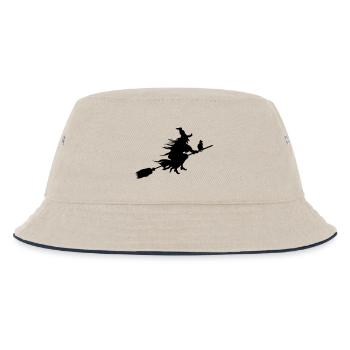 Hexe - Kinder Bucket Hat - Natur/Navy - Vorne