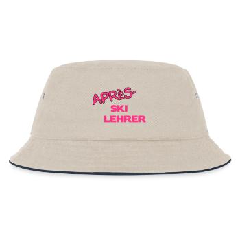 Après Skilehrer - Kinder Bucket Hat - Natur/Navy - Vorne