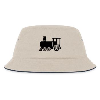 dampflok - Kinder Bucket Hat - Natur/Navy - Vorne