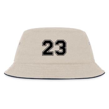 23 - Kinder Bucket Hat - Natur/Navy - Vorne