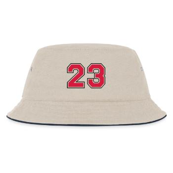 23__f2 - Kinder Bucket Hat - Natur/Navy - Vorne