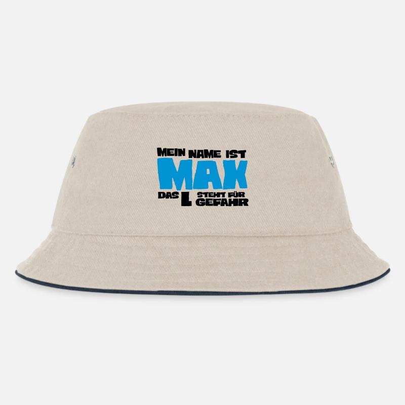 max - Kinder Bucket Hat - Natur/Navy