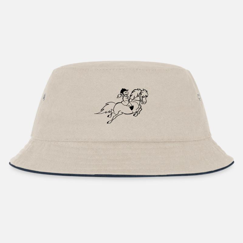 Poney - Bob Enfant - blanc cassé/bleu marine
