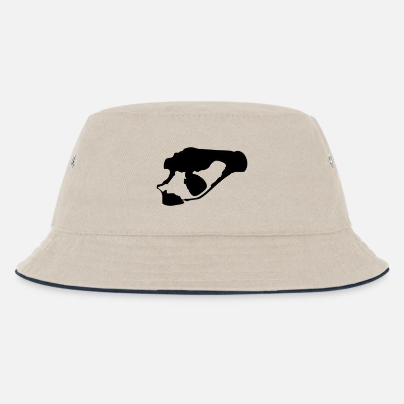 Senftenberger See - Kinder Bucket Hat - Natur/Navy
