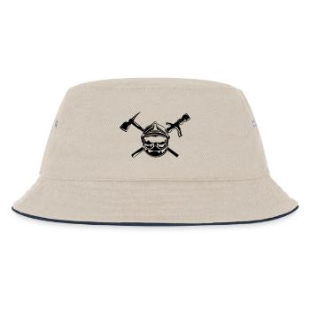 casque_pompier_hache et lance - Bob Enfant - blanc cassé/bleu marine - Devant