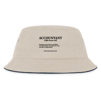 ACCOUNTANT NOUN - Kids’ Bucket Hat - ecru/navy - Front