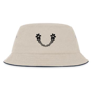 Vrille de fleurs en demi-cercle - Bob Enfant - blanc cassé/bleu marine - Devant