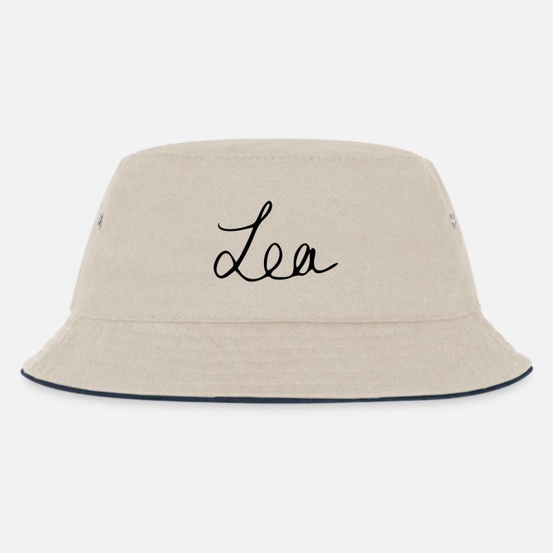 Lea - Kinder Bucket Hat - Natur/Navy