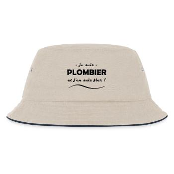 je suis plombier - Bob Enfant - blanc cassé/bleu marine - Devant