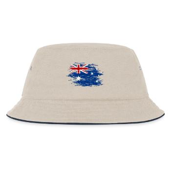 Australia flag used - Kids’ Bucket Hat - ecru/navy - Front