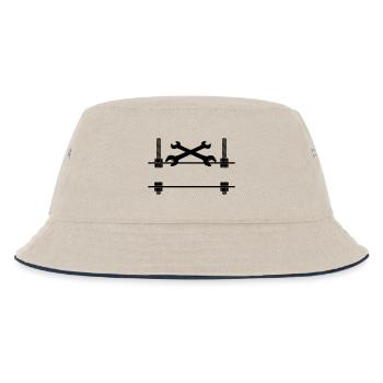 Mécanique de logo - Bob Enfant - blanc cassé/bleu marine - Devant