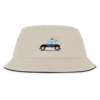 Voiture de Police Police Noir - Bob Enfant - blanc cassé/bleu marine - Devant