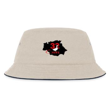 Gers 32 - Kinder Bucket Hat - Natur/Navy - Vorne