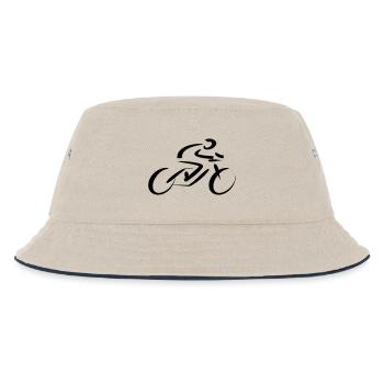 Radfahrer Rennfahrer  - Kinder Bucket Hat - Natur/Navy - Vorne