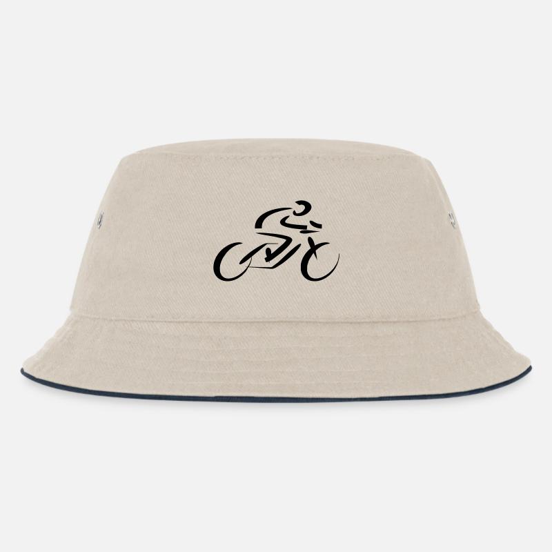 Cycliste Coureur - Bob Enfant - blanc cassé/bleu marine