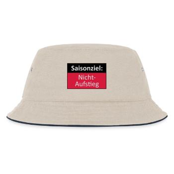 Aufstieg / Nichtaufstieg - Kinder Bucket Hat - Natur/Navy - Vorne