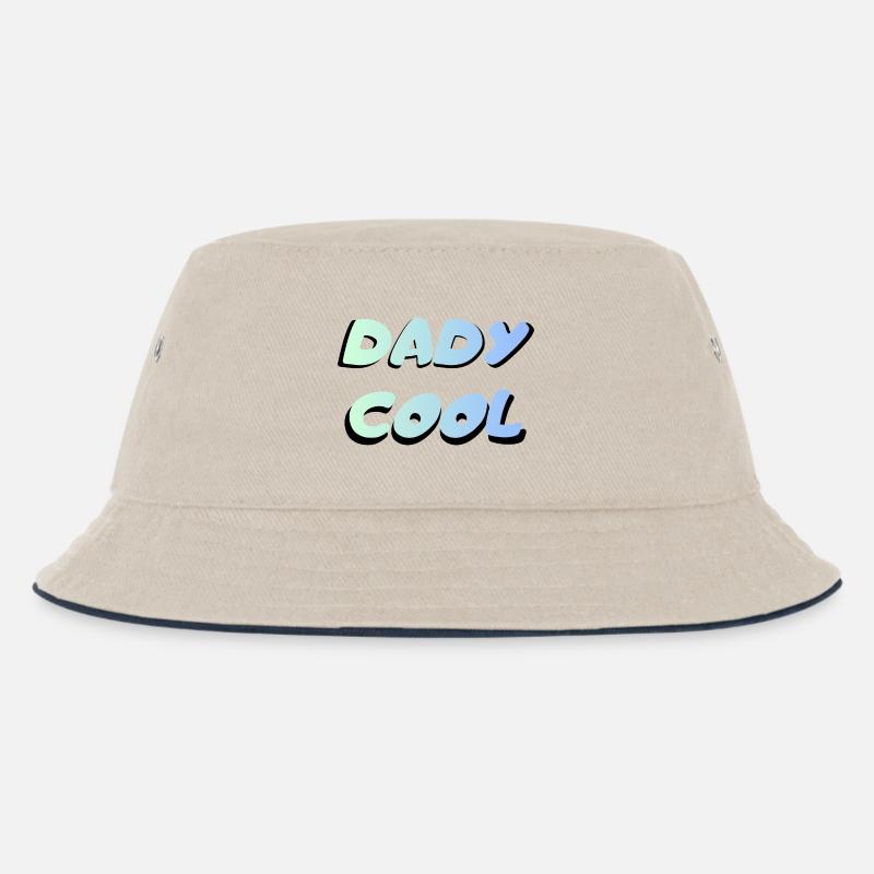 Dady Cool - Kinder Bucket Hat - Natur/Navy