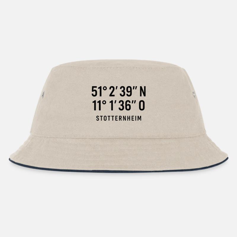 Stotternheim - Kinder Bucket Hat - Natur/Navy