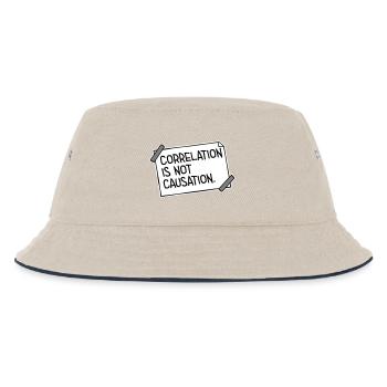 Correlation Is Not Causation Nerd Wissenschaft - Kinder Bucket Hat - Natur/Navy - Vorne