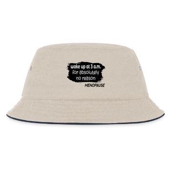 Sleepless Women Menopause - Kids’ Bucket Hat - ecru/navy - Front