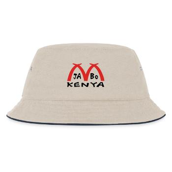 Kenia Afrika Mombasa Elfenbein - Kinder Bucket Hat - Natur/Navy - Vorne