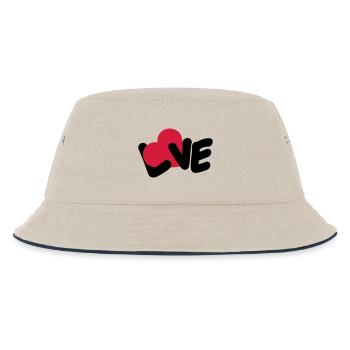 Texte d’amour Logo de la Saint-Valentin Déclaration d’amour du cœur - Bob Enfant - blanc cassé/bleu marine - Devant