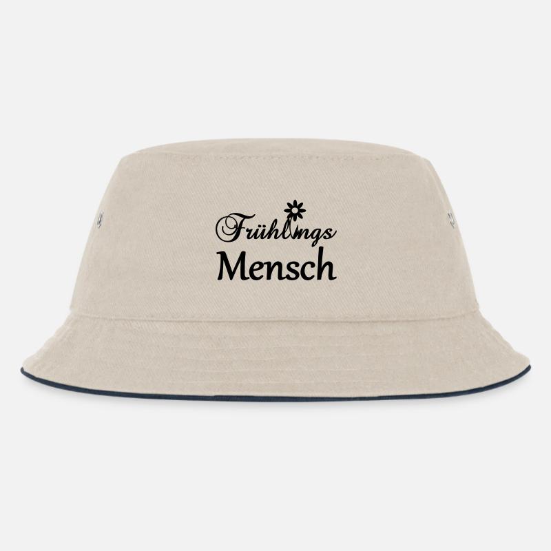 Frühlingsmensch Geschenk - Kinder Bucket Hat - Natur/Navy