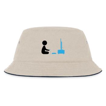 Un garçon joue avec sa console de jeux - Bob Enfant - blanc cassé/bleu marine - Devant