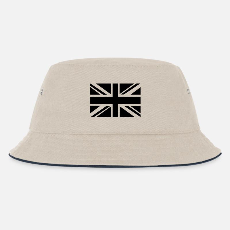 British Flag - Kids’ Bucket Hat - ecru/navy
