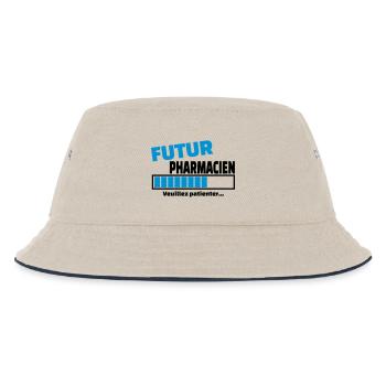 futur pharmacien - Bob Enfant - blanc cassé/bleu marine - Devant
