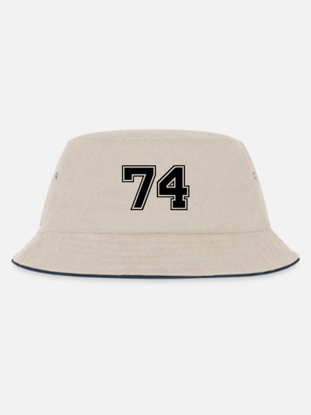 74 - Kinder Bucket Hat - Natur/Navy