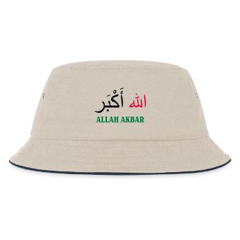 Allah Akbar - Kinder Bucket Hat - Natur/Navy - Vorne