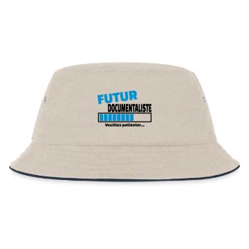 futur documentaliste - Bob Enfant - blanc cassé/bleu marine - Devant
