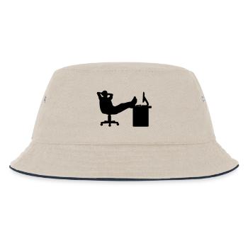 Boss relax - Kinder Bucket Hat - Natur/Navy - Vorne