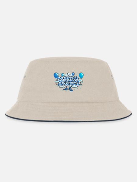 Schillah & Calypso - Kinder Bucket Hat - Natur/Navy