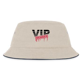 VIP Member - Kinder Bucket Hat - Natur/Navy - Vorne
