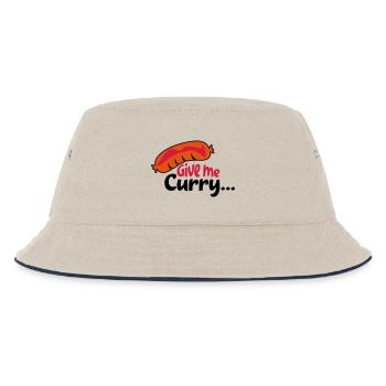 currywurst - Kids’ Bucket Hat - ecru/navy - Front