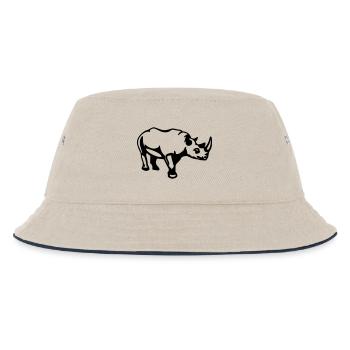 nashorn - Kinder Bucket Hat - Natur/Navy - Vorne