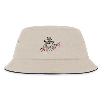 Thé, tasse à thé, thé, fleurs de cerisier - Bob Enfant - blanc cassé/bleu marine - Devant