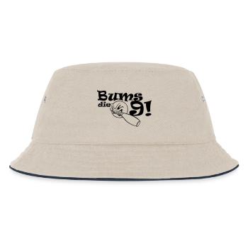 Bums die Neun - Kinder Bucket Hat - Natur/Navy - Vorne