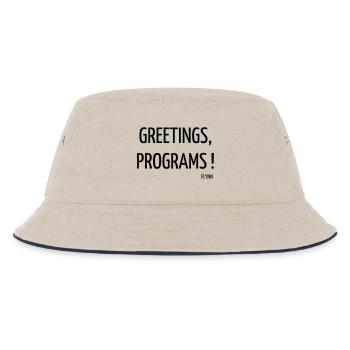 Cinema / Film / Zitat / TV-Serie - Kinder Bucket Hat - Natur/Navy - Vorne