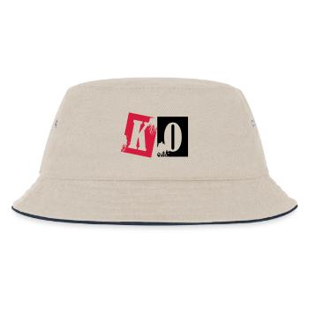ko_boxing_02 - Kinder Bucket Hat - Natur/Navy - Vorne