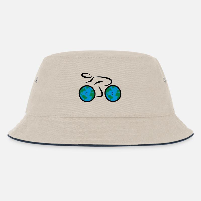 Fahrrad - Kinder Bucket Hat - Natur/Navy