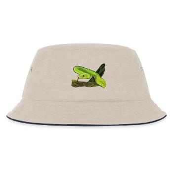 Serpent vert brillant dans la jungle - Bob Enfant - blanc cassé/bleu marine - Devant