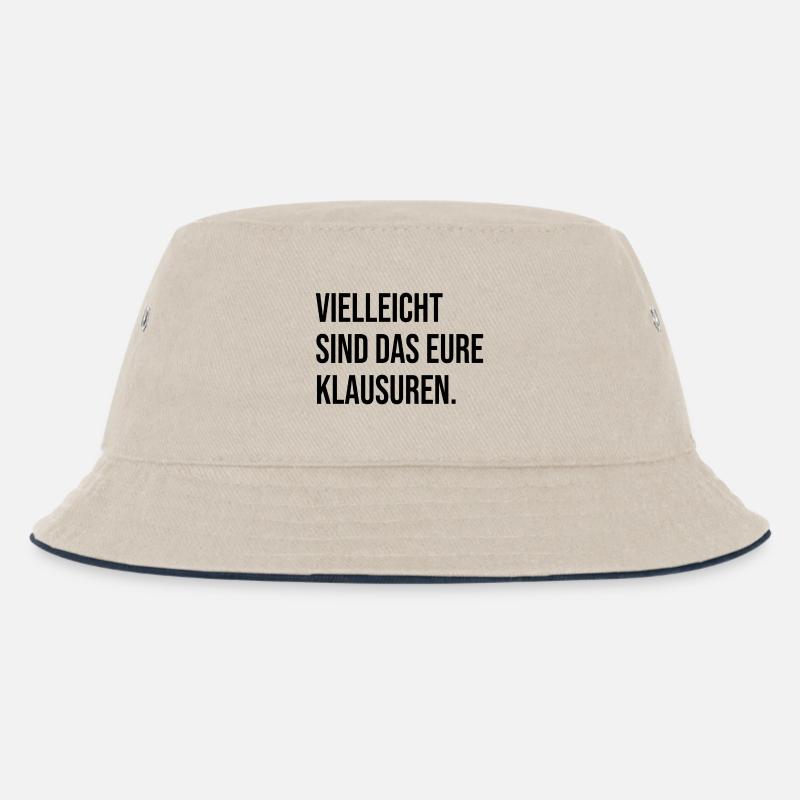 Vielleicht sind das eure Klausuren - Kinder Bucket Hat - Natur/Navy