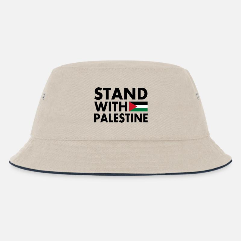 Palestina - Kinder Bucket Hat - Natur/Navy