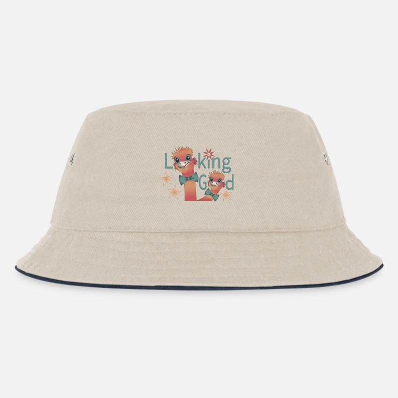 Sieht gut aus - Kinder Bucket Hat - Natur/Navy